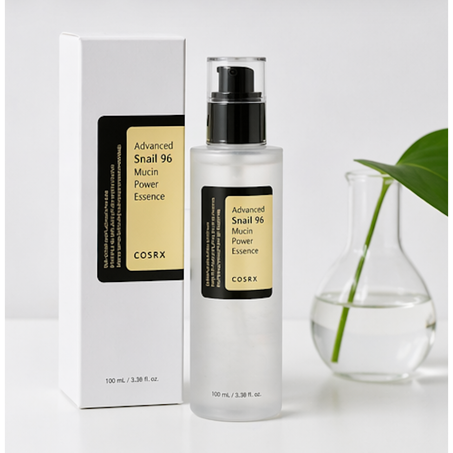 COSRX Advanced Snail 96 Mucin Power Essence in 100 ml Flasche, feuchtigkeitsspendend und strahlend für die Haut.