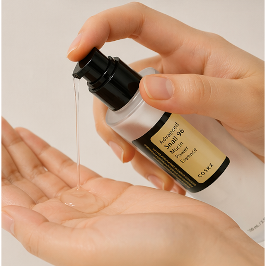 COSRX Advanced Snail 96 Mucin Power Essence, feuchtigkeitsspendende Essenz mit Schneckenschleim für strahlende Haut, 100 ml