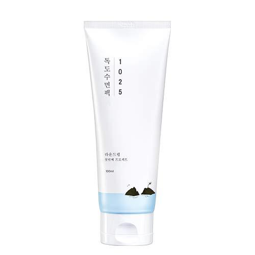 Round Lab 1025 Dokdo Schlafmaske mit Tiefseewasser und PHA, 100 ml, entspannende Nachtpflege-Maske in weißer Verpackung