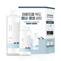 Round Lab 1025 Dokdo Pflegeset mit Toner und Lotion, jeweils in 500 ml und 200 ml, mit Tiefseewasser für die Hautpflege.