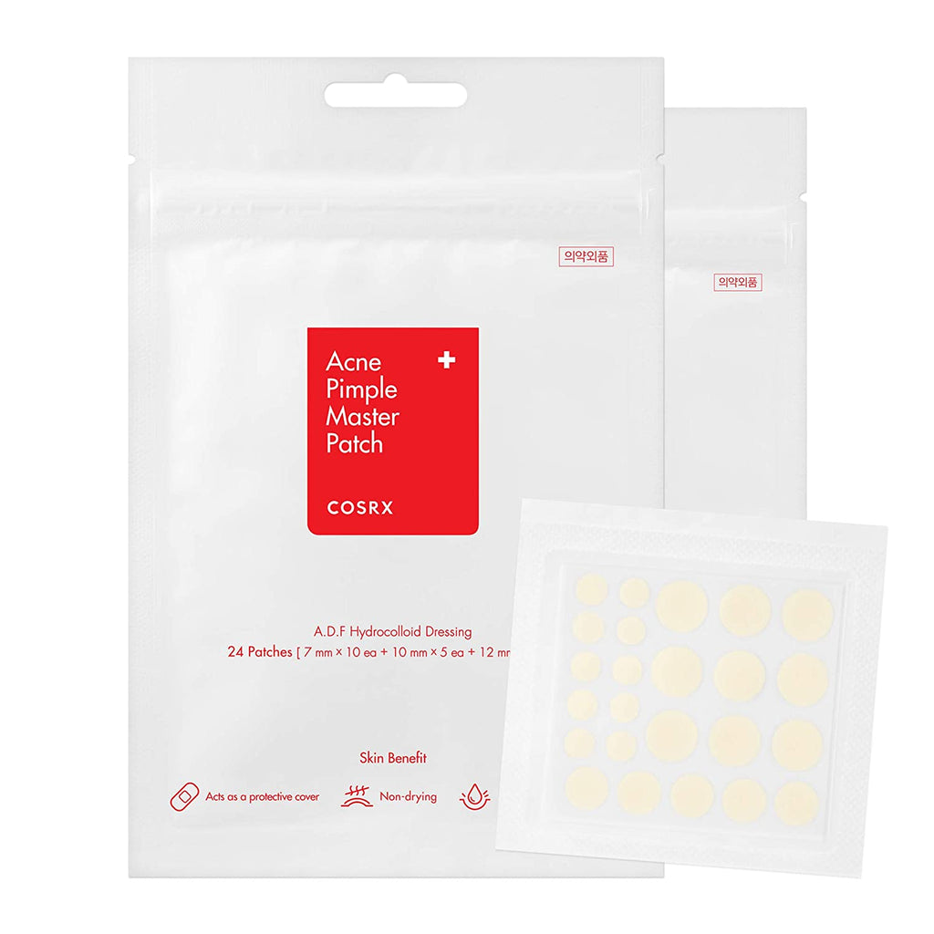 COSRX Acne Pimple Master Patch, Pickel-Pflaster in 3 Größen, 24 Stück, transparente Hautpflaster gegen Akne und Pickel