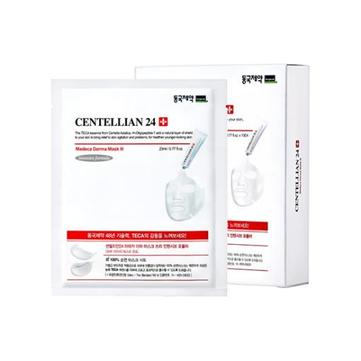 CENTELLIAN24 Centellian24 Madeca Derma Mask³ Heilende Tuchmaske, 23 ml, 10 Stück, intensive Pflege für die Haut