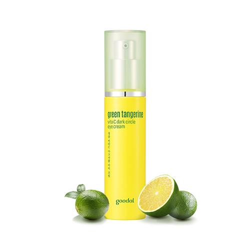 goodal Green Tangerine Vita C Augencreme 30ml, pflegt die Augenpartie, enthält Vitamin C gegen dunkle Ringe, cremige Textur