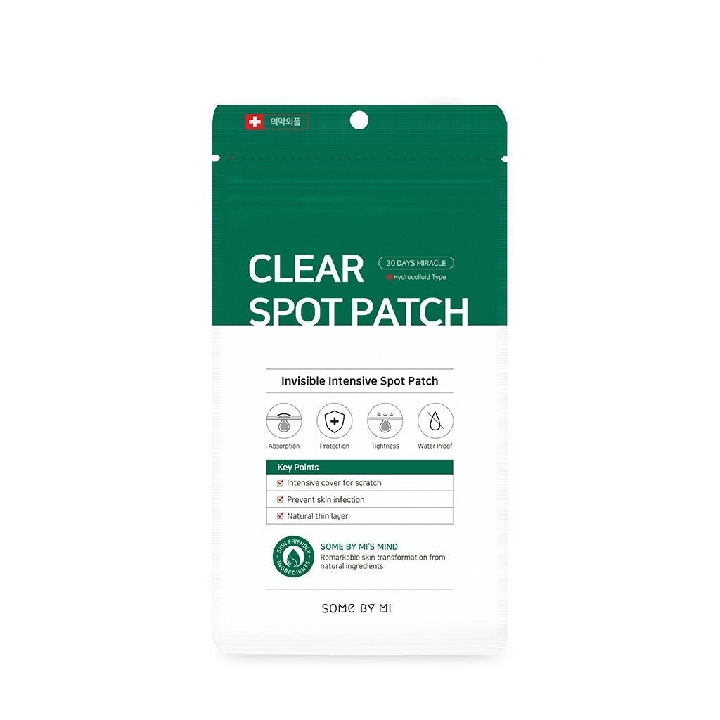SOME BY MI Clear Spot Patch, unsichtbarer Pickelplaster gegen Unreinheiten, 18 Stück, transparent auf der Haut sichtbar