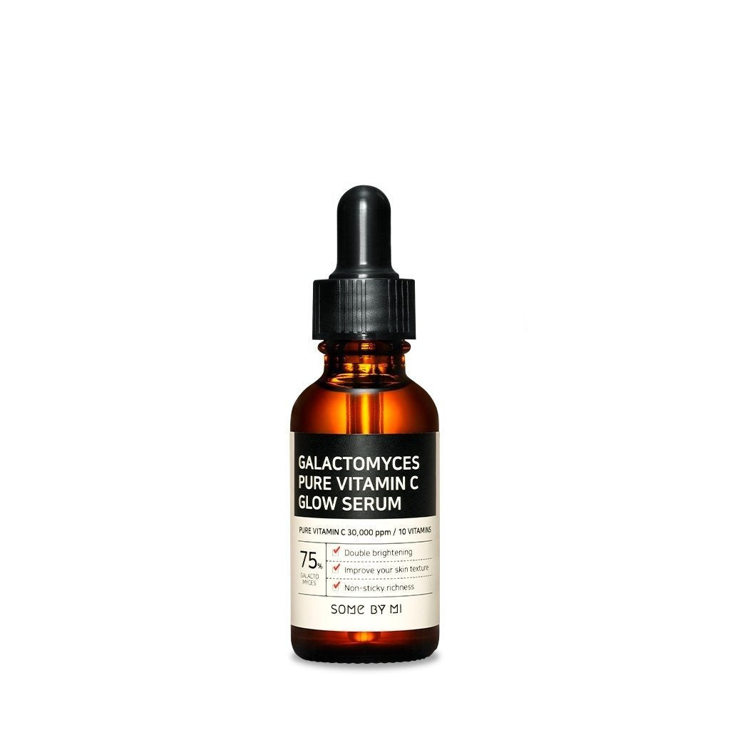 SOME BY MI Galactomyces Pure Vitamin C Glow Serum in 30 ml Flasche, helles Serum mit Vitamin C und Galactomyces für strahlende Haut