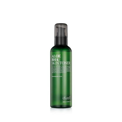 Benton Aloe BHA Gesichtswasser in einer 200ml Flasche, klarer Toner mit Aloe Vera und BHA für die Hautpflege.