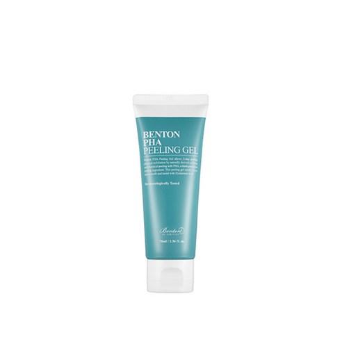 Benton PHA Peeling Gel in 70ml, flüssige Gesichtspeeling-Gel mit sanften Peeling-Partikeln, für glatte Haut, auf weißem Hintergrund