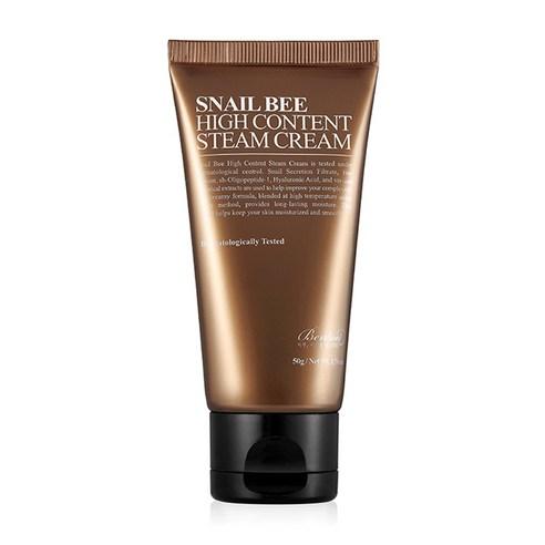 Benton Snail Bee High Content Steam Cream 50g, pflegende Creme mit Schneckenschleim und Bienengift, für glatte Haut