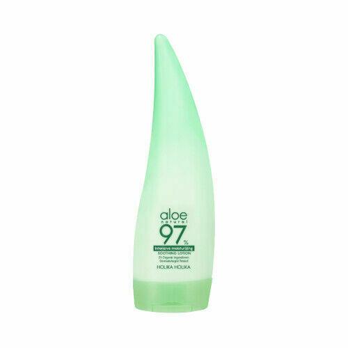 Holika Holika Aloe 97% Feuchtigkeitslotion, intensive Aloe Vera Emulsion, 240 ml, für angenehme Hautpflege