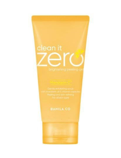 BANILA CO Clean It Zero Brightening Peeling Gel 120ml, weiße Tube mit Spender, zeigt Produkt auf weißem Hintergrund