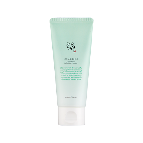 Beauty of Joseon Green Plum Refreshing Cleanser, pH-neutraler Reiniger in 100 ml Flasche, ideal für die Hautreinigung.