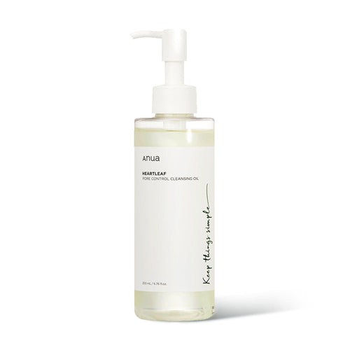 Anua Heartleaf Pore Control Reinigungsöl, 200ml, flüssiges Reinigungsöl für porentiefe Hautreinigung