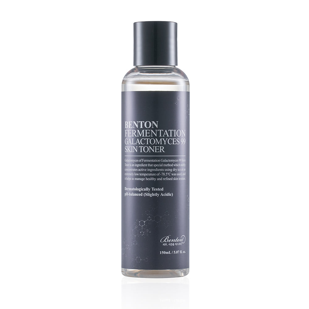 Benton Fermentation Galactomyces 99% Skin Toner in 150ml Flasche, klare Flüssigkeit mit feuchtigkeitsspendender Textur