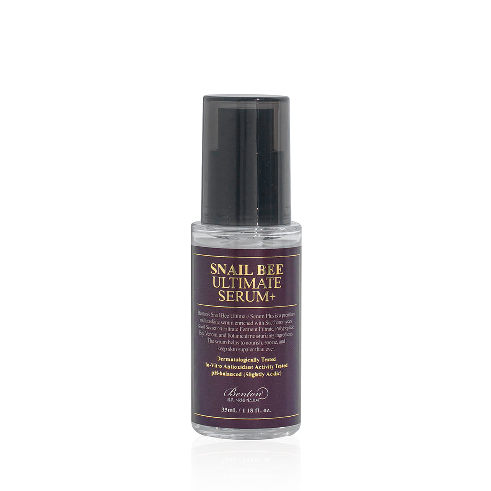Benton Snail Bee Ultimate Serum in 35ml Flasche, feines Serum mit Schneckenschleim und Bienenextrakten für gepflegte Haut