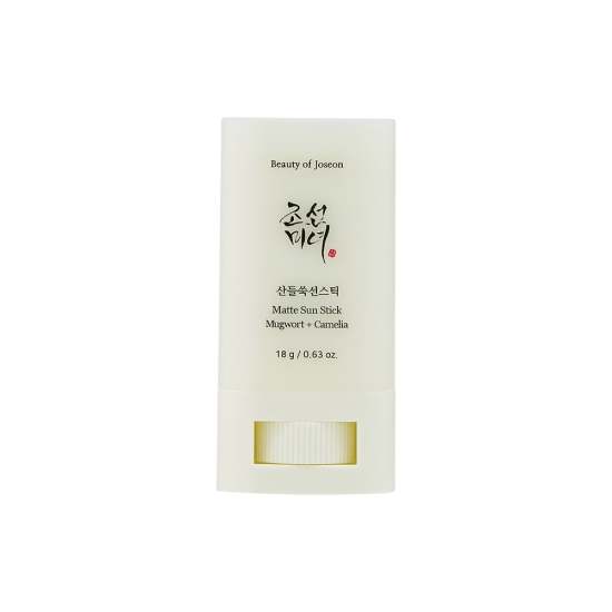 Beauty of Joseon Matte Sun Stick mit Mugwort und Camellia, SPF50+ PA++++, 18 g, cremige Sonnenschutzstick in plastikverpackung