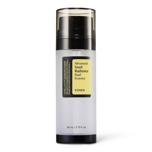 COSRX Advanced Snail Radiance Dual Essence in 80 ml Flasche, feuchtigkeitsspendende und strahlend machende Schneckenschleim-Essence