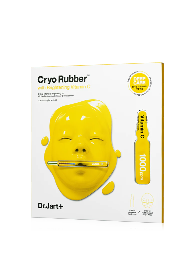 Dr.Jart+ Cryo Rubber Gesichtsmaske mit aufhellendem Vitamin C, 44ml, für strahlende Haut und Frische.