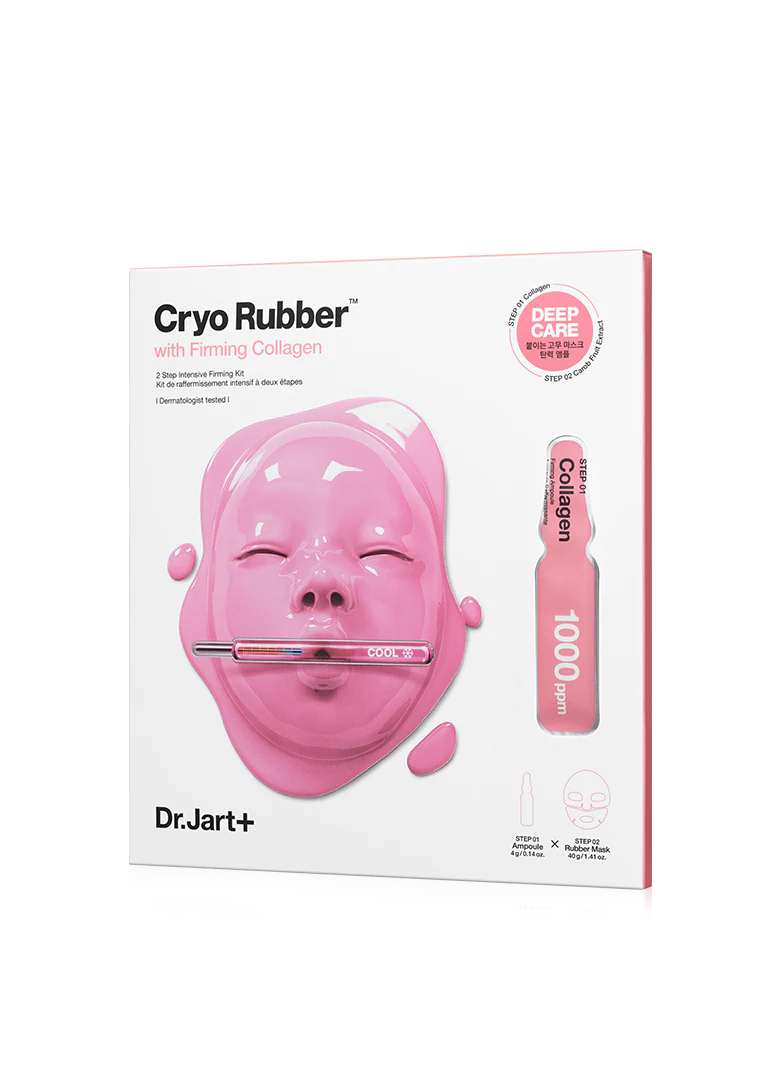 Dr.Jart+ Cryo Rubber Gesichtsmaske mit festigendem Kollagen, 44 ml, feuchtigkeitsspendende und straffende Hautpflege.