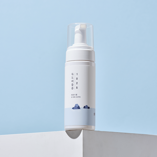 Runder Lab 1025 Dokdo Bubble Foam Reinigungsmousse mit Tiefseewasser, sanfte Gesichtspflege, 150 ml