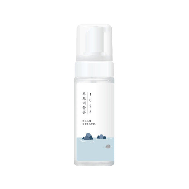 Runder Lab 1025 Dokdo Bubble Foam Reinigungsschaum mit Tiefseewasser, 150 ml, sanfte Hautpflege in Pumpflasche