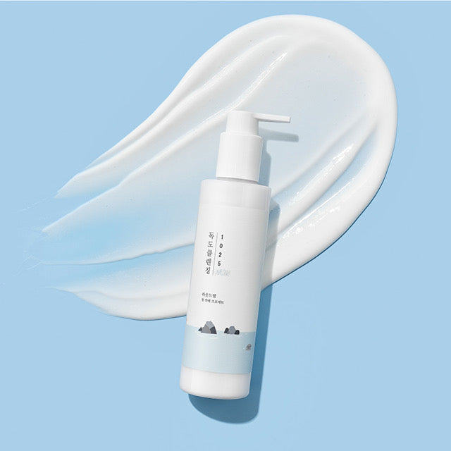 Round Lab 1025 Dokdo Reinigungsmilch, sanfte Gesichtspflege mit Tiefseewasser, 200 ml, ideal für empfindliche Haut