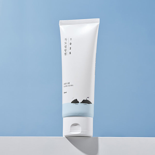 Round Lab 1025 Dokdo Peeling Gel, sanftes Gommage mit Tiefseewasser, 120 ml, für reine und gepflegte Haut