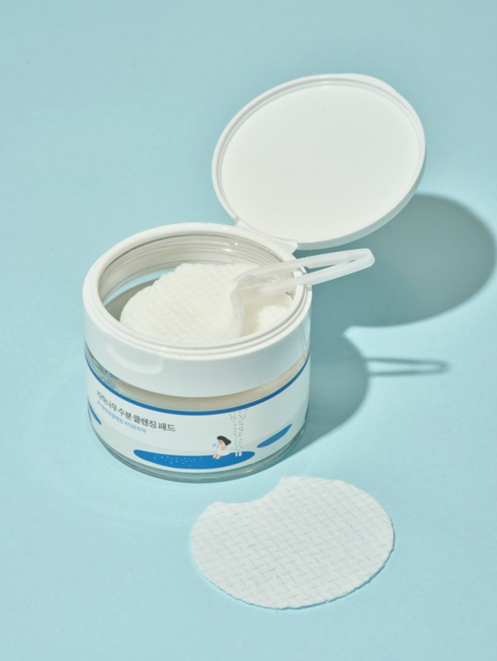 Round Lab Birch Juice Cleansing Pads, sanfte Peeling-Reinigungspads mit Birkenextrakt, 60 Stück, für reine und erfrischte Haut
