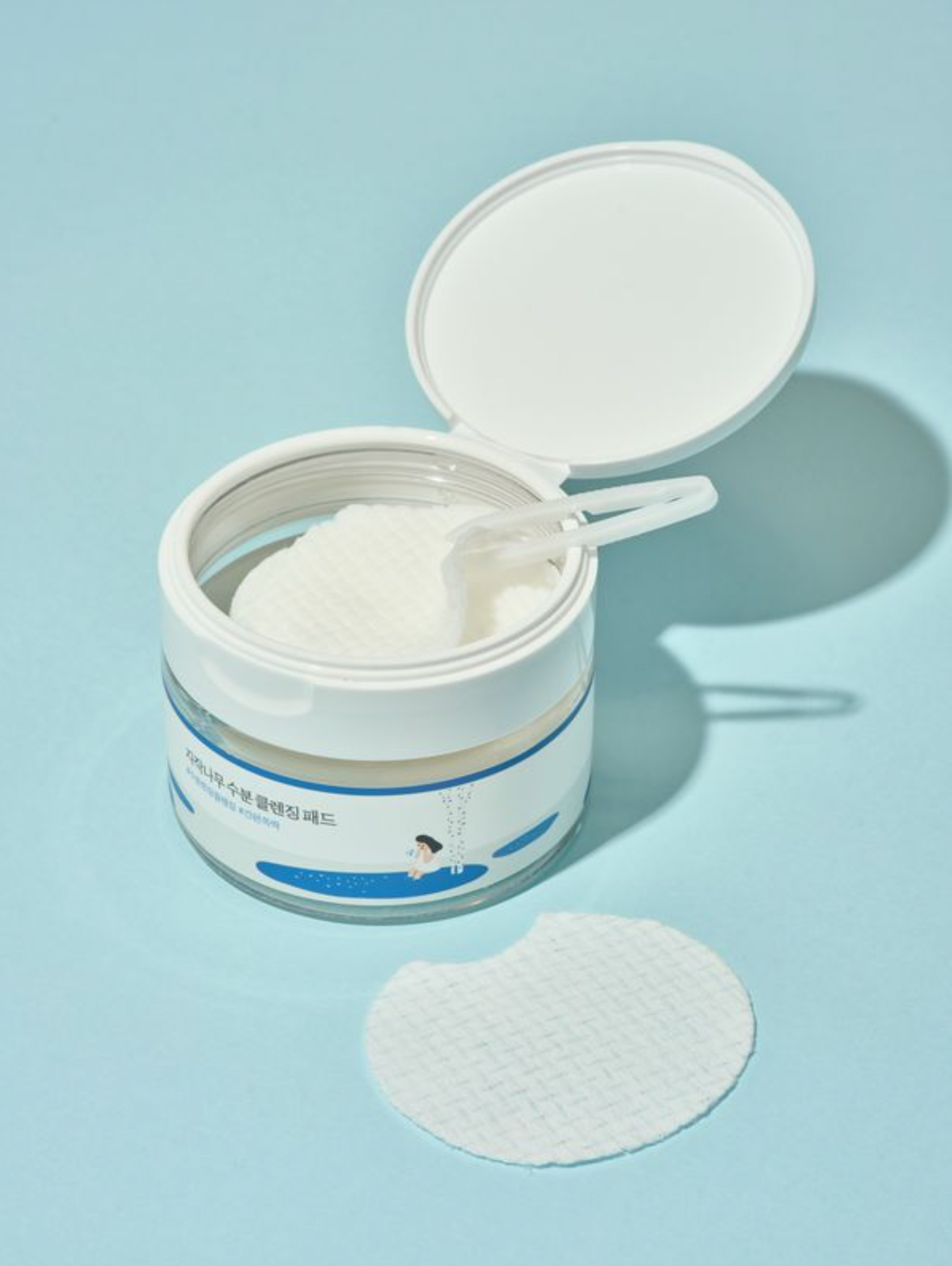 Round Lab Birch Juice Cleansing Pads, sanfte Peeling-Reinigungspads mit Birkenextrakt, 60 Stück, für reine und erfrischte Haut