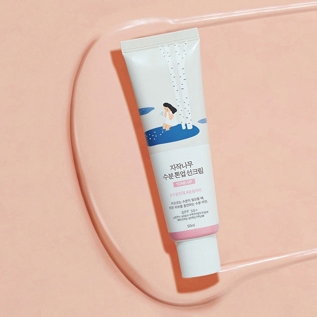 Round Lab Birch Juice Sonnenschutz SPF50+ PA++++, 50 ml, aufhellende Gesichtscreme mit feuchtigkeitsspendender Formel.