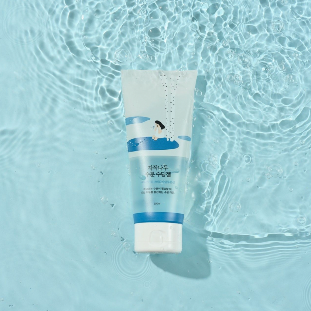 Round Lab Birch Feuchtigkeits- und Beruhigungs-Gel mit Birkenextrakt, 150 ml, kühlendes und erfrischendes Hautpflegeprodukt