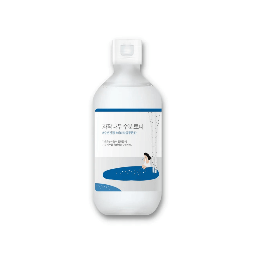 Round Lab Birch Feuchtigkeitstoner mit Birkenextrakt und Hyaluron, 300 ml, flüssiger Toner für die Hautpflege.