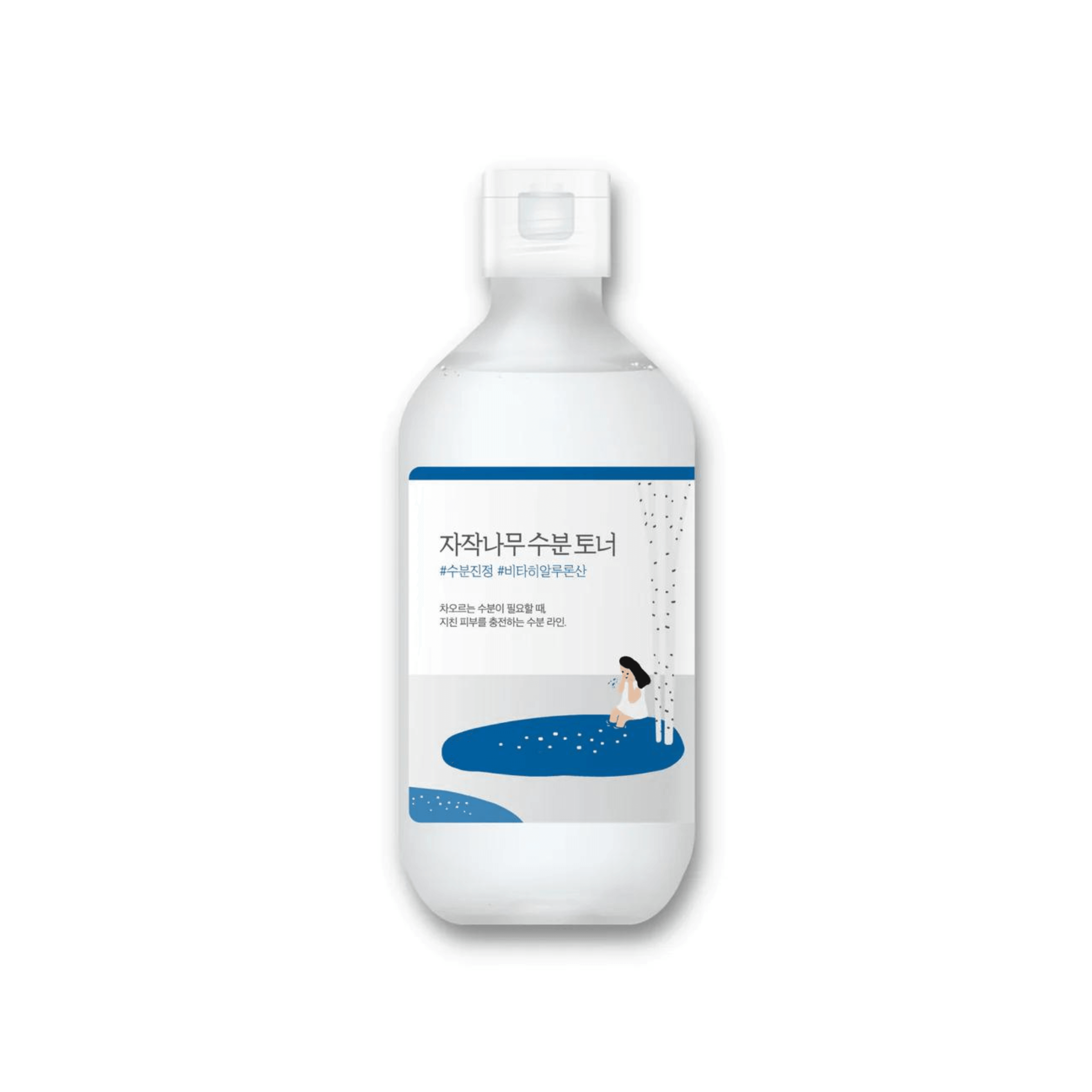 Round Lab Birch Feuchtigkeitstoner mit Birkenextrakt und Hyaluron, 300 ml, flüssiger Toner für die Hautpflege.