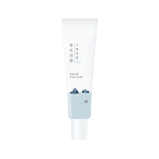 Round Lab 1025 Dokdo Augencreme mit Tiefseewasser und Panthenol, aufhellende Pflege für die Augenpartie, 30 ml