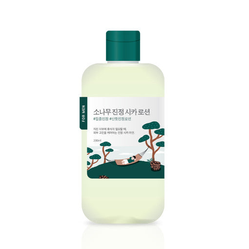 Runde Lab Männer Pine Calming Cica Lotion, 200 ml, beruhigende Lotion mit Kiefer-Extrakt für gepflegte Männerhaut