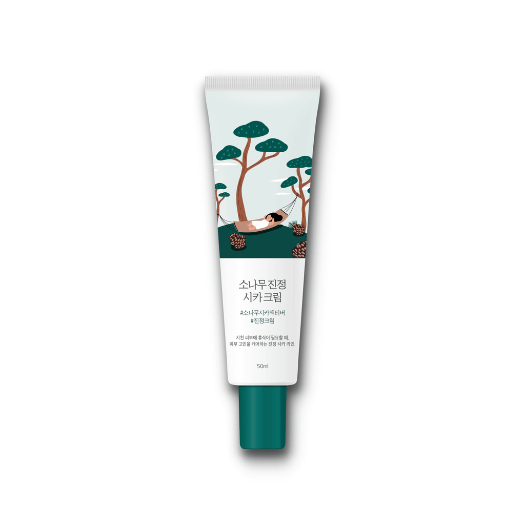 Runde Lab Pine Calming Cica Creme, beruhigende Gel-Creme mit Kiefer und Cica, 50 ml, für empfindliche Haut
