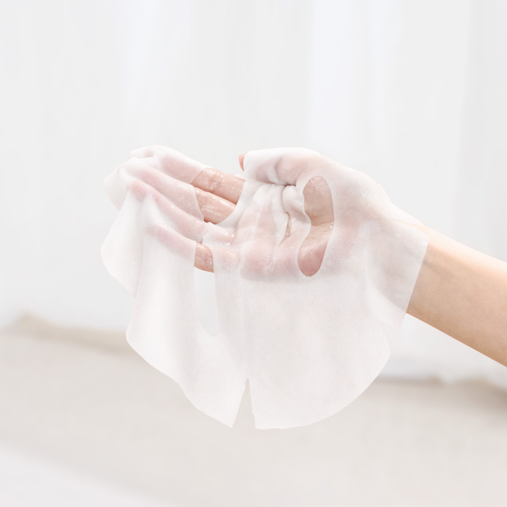 Runde Lab Gesichtsmasken mit Sojabohne und Panthenol, nährende Tuchmaske, 10 Stück, feuchtigkeitsspendende Pflege für die Haut
