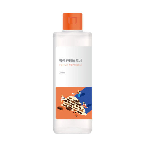 Runder Lab Sojabohnen Panthenol Toner in 250 ml Flasche, feuchtigkeitsspendender Gesichtstoner mit Sojabohne und Panthenol
