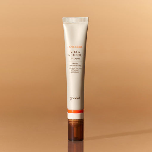goodal Black Carrot Vita-A Retinol Augencreme, 30 ml, natürliche Pflege für die Augenpartie, in einer Tube verpackt