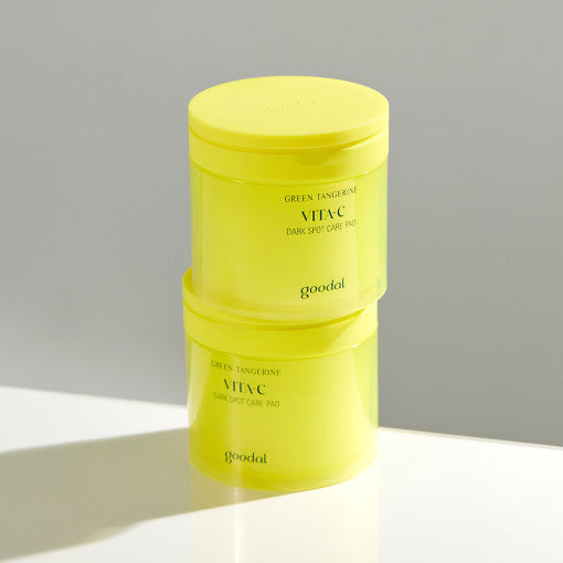 goodal Green Tangerine Vita-C Dark Spot Care Pad, Toner Pad mit grüner Mandarine und Vitamin C für helle Haut, 70 Stück