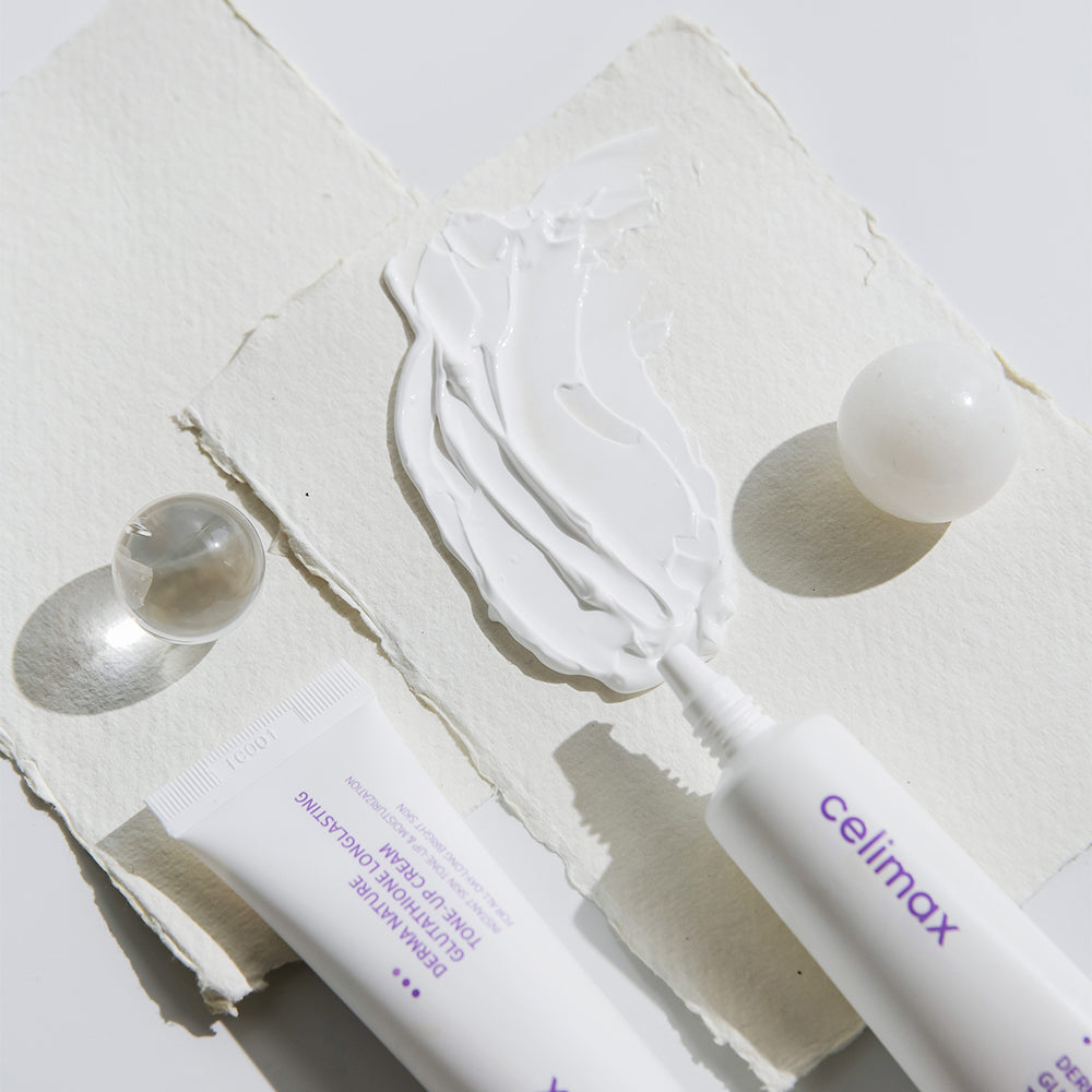 Celimax Glutathione Tone Up Cream in 35ml, weißer Tubenbehälter mit Verschluss, zeigt die Verpackung vor weißem Hintergrund.