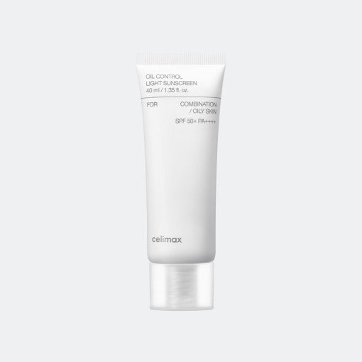 Celimax Oil Control Light Sunscreen SPF50+ PA++++, leichte Sonnencreme in 40ml mit ölregulierender Wirkung und hohem Sonnenschutz.