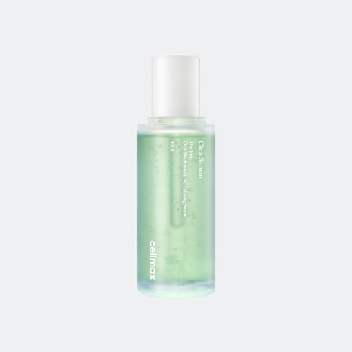 Celimax The Real Cica Niacinamide AC Beruhigungsserum in 40ml Flasche, zeigt das Produkt mit Serumflasche und Etikett auf weißem Hintergrund.