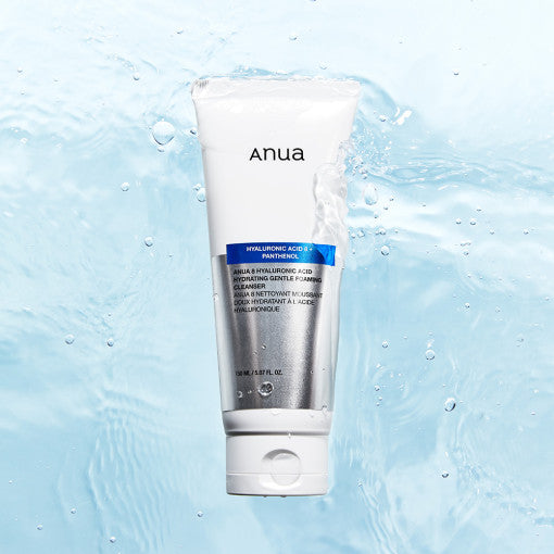 Anua 8 Hyaluronsäure feiner Reinigungschaum für Feuchtigkeitsversorgung, 150 ml, sanfte Reinigungsschaum für die Haut