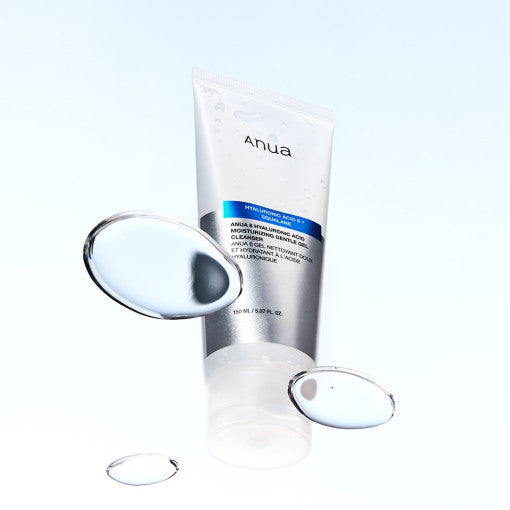Anua 8 Hyaluronsäure feuchtigkeitsspendender Gel-Reiniger, 150 ml, sanfte Reinigung und Hydratation für die Haut