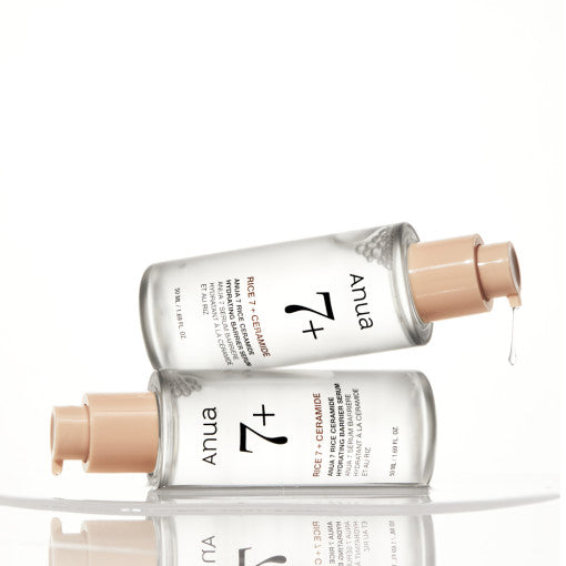Anua Rice Ceramide 7 Hydrating Barrier Serum in 50 ml Flasche, feuchtigkeitsreiches Serum zur Stärkung der Hautbarriere