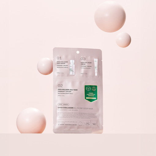 VT Cica Collagen All In One 3-Step Gesichtsmaske, Anti-Aging Pflege, inklusive 1,5 g, 24 g und 1,5 g Maskenpackung
