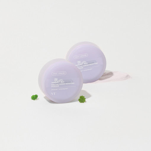 VT Cica No Sebum Moisture Powder, tonisierender mattierender Puder mit CICA, 5 g, feines Pulver für Mattierung und Feuchtigkeitsbalance