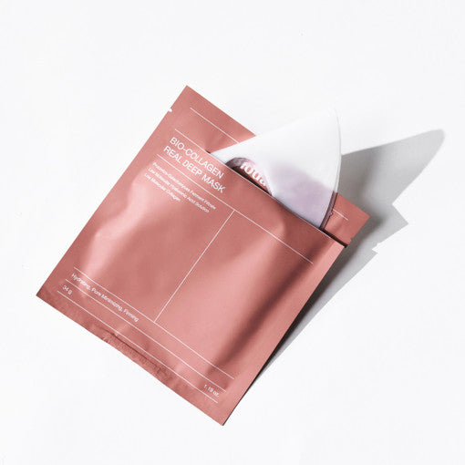 Biodance Bio Collagen Real Deep Mask Gesichtsmaske, 4 Stück, intensive Kollagen-Tuchmaske für jugendliche Haut