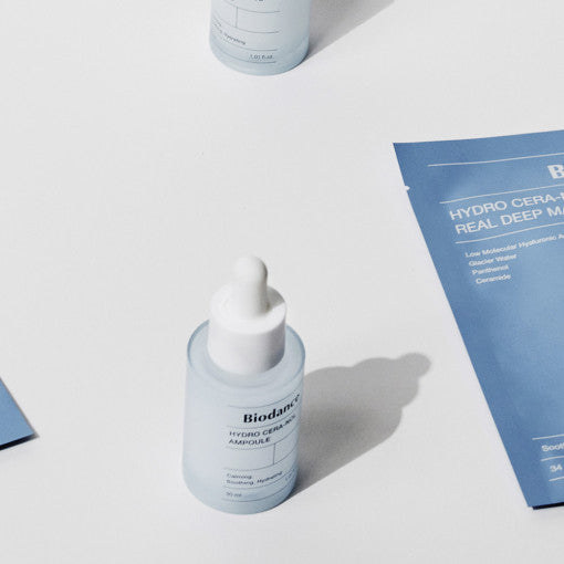 Biodance Hydro Cera-Nol Ampulle, beruhigende Gesichtspflege mit 5% Cera-nol, 30 ml, für empfindliche Haut