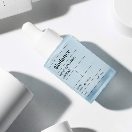 Biodance Hydro Cera-Nol Ampulle mit 5% Cera-Nol, beruhigende Gesichtspflege in 30 ml Flasche, feuchtigkeitsspendend und beruhigend